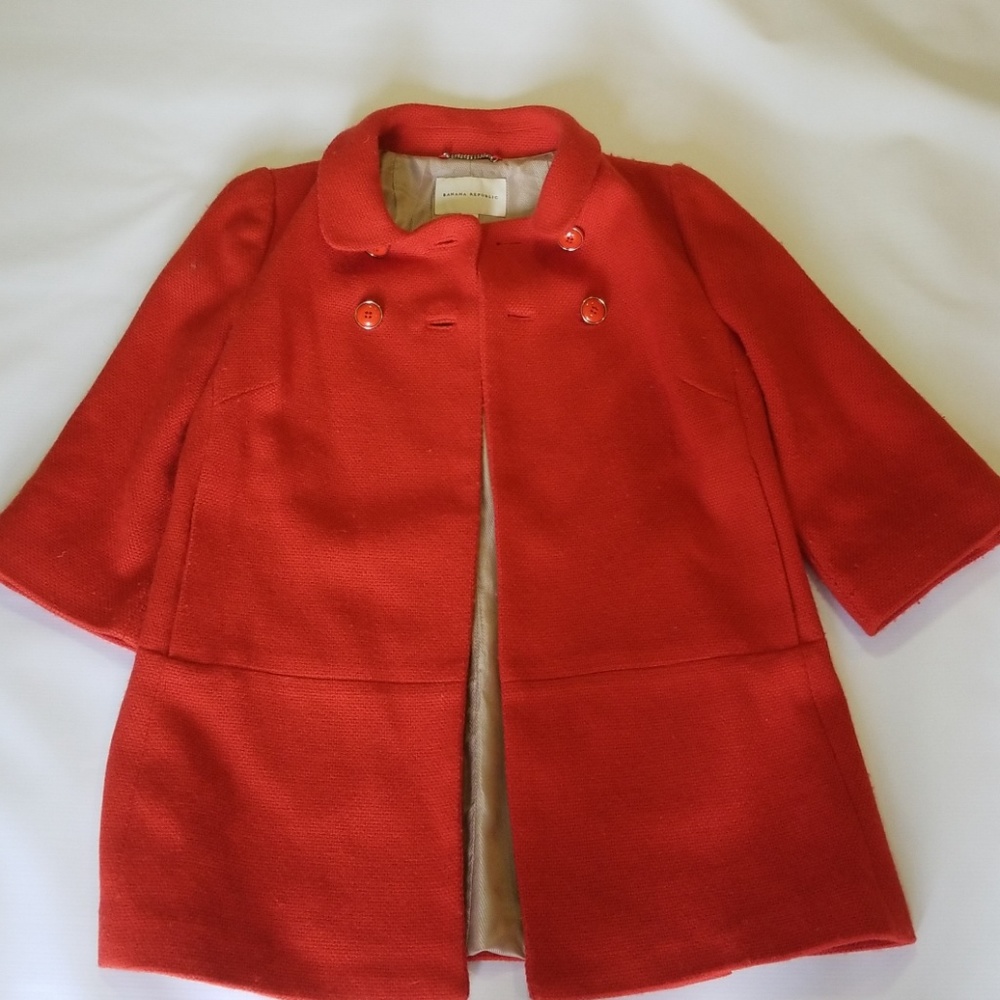 Banana republic red blazer size s